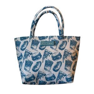 Betsey Johnson Insulated Lunch Tote/Satchel w/ Fun Retro Print.